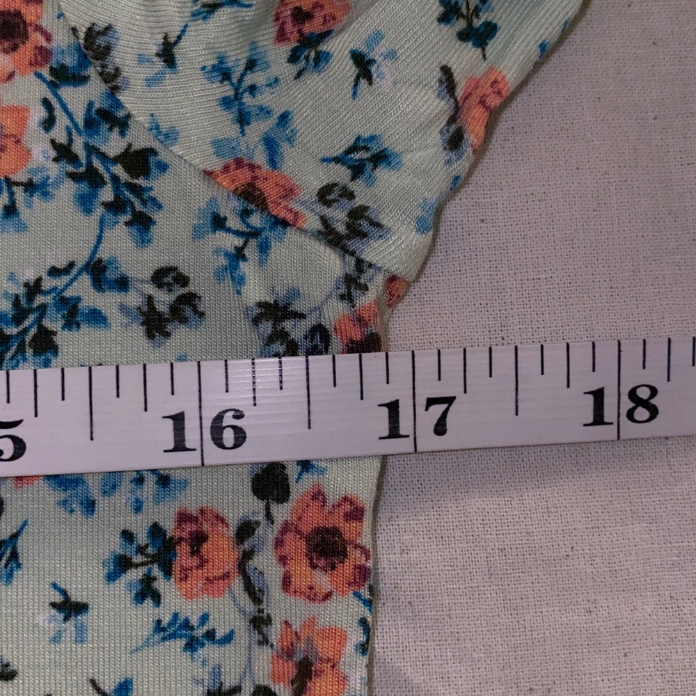 Loft Sleep Floral Henley Three-Quarter Sleeve Top - Picture 9 of 12
